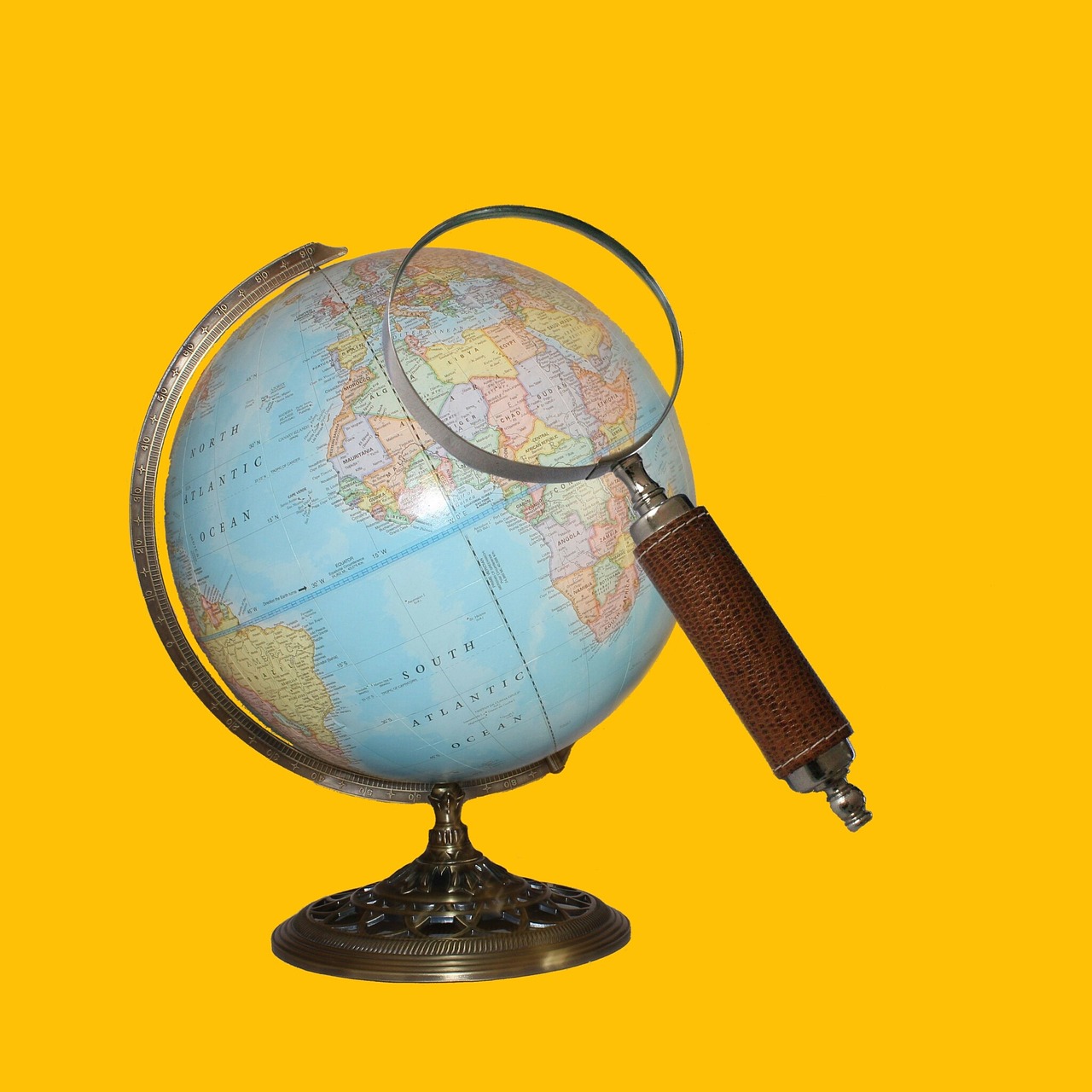 Map displayed on a smartphone